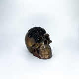 One of a Kind Resin Skull Brown & Black