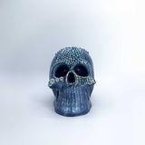 One of a Kind Resin Skull Light Blue