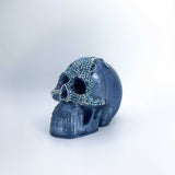 One of a Kind Resin Skull Light Blue