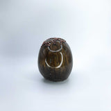 One of a Kind Resin Skull Brown