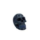 One of a Kind Resin Skull Moody Onyx