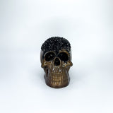 One of a Kind Resin Skull Brown & Black
